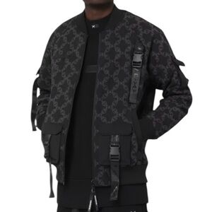 NWT DXXMLIFE L-4 Chain Gang Tactical Techwear Bomber Jacket Black S
